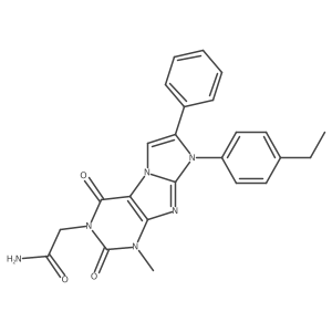 2-(8-(4-ethylphenyl)-1-methyl-2,4-dioxo-7-phenyl-1H-imidazo[2,1-f]purin-3(2H,4H,8H)-yl)acetamide Structure
