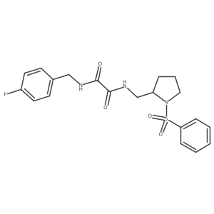 N1-(4-fluorobenzyl)-N2-((1-(phenylsulfonyl)pyrrolidin-2-yl)methyl)oxalamide Structure