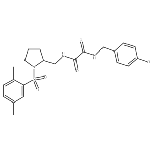 N1-(4-chlorobenzyl)-N2-((1-((2,5-dimethylphenyl)sulfonyl)pyrrolidin-2-yl)methyl)oxalamide Structure