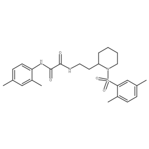 N1-(2,4-dimethylphenyl)-N2-(2-(1-((2,5-dimethylphenyl)sulfonyl)piperidin-2-yl)ethyl)oxalamide Structure