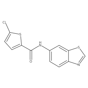 N-(benzo[d]thiazol-6-yl)-5-chlorothiophene-2-carboxamide Structure