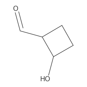 (1R,2S)-2-Hydroxycyclobutane-1-carbaldehyde Structure