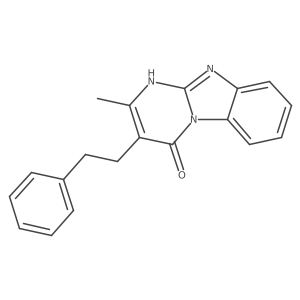 2-methyl-3-(2-phenylethyl)pyrimido[1,2-a]benzimidazol-4(1H)-one结构式