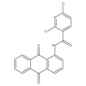 2,6-dichloro-N~3~-(9,10-dioxo-9,10-dihydro-1-anthracenyl)nicotinamide结构式