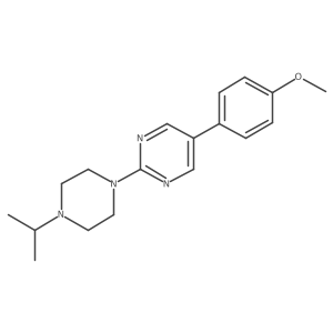 2-(4-Isopropylpiperazin-1-yl)-5-(4-methoxyphenyl)-pyrimidine结构式