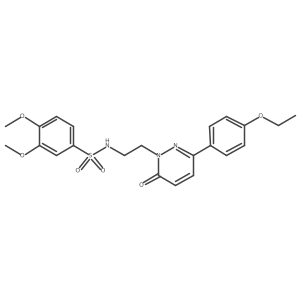 N-(2-(3-(4-ethoxyphenyl)-6-oxopyridazin-1(6H)-yl)ethyl)-3,4-dimethoxybenzenesulfonamide结构式
