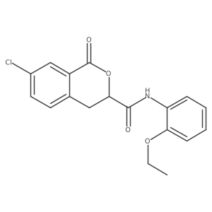 7-chloro-N-(2-ethoxyphenyl)-1-oxo-3,4-dihydro-1H-isochromene-3-carboxamide Structure