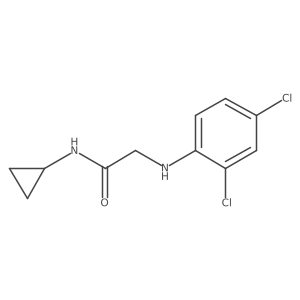 n-Cyclopropyl-2-((2,4-dichlorophenyl)amino)acetamide结构式