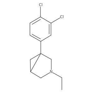 (1R,5S)-1-(3,4-Dichlorophenyl)-3-ethyl-3-azabicyclo[3.1.0]hexane Structure