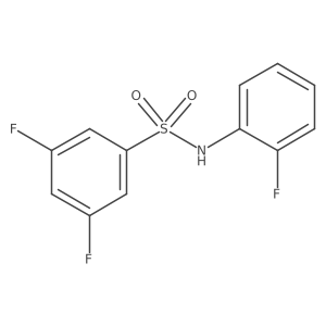 3,5-difluoro-N-(2-fluorophenyl)benzenesulfonamide结构式
