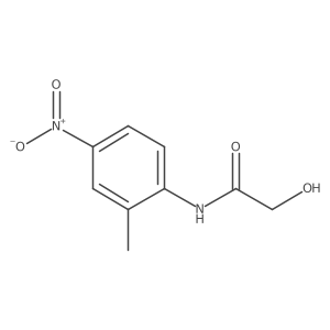 2-Hydroxy-N-(2-methyl-4-nitrophenyl)acetamide结构式