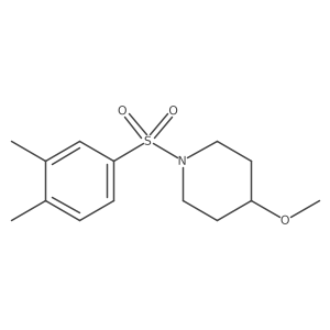 1-((3,4-Dimethylphenyl)sulfonyl)-4-methoxypiperidine Structure