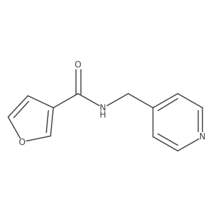N-[(pyridin-4-yl)methyl]furan-3-carboxamide结构式