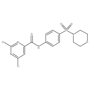 2,6-dichloro-N-[4-(morpholine-4-sulfonyl)phenyl]pyrimidine-4-carboxamide Structure