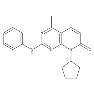 8-Cyclopentyl-4-methyl-2-(phenylamino)pyrido[2,3-d]pyrimidin-7(8h)-one结构式