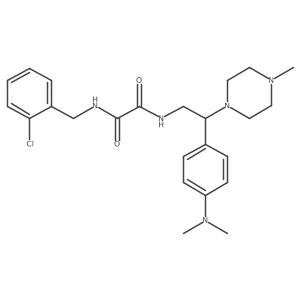 N1-(2-chlorobenzyl)-N2-(2-(4-(dimethylamino)phenyl)-2-(4-methylpiperazin-1-yl)ethyl)oxalamide结构式