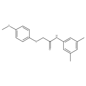 N-(3,5-dimethylphenyl)-2-((4-methoxyphenyl)thio)acetamide Structure