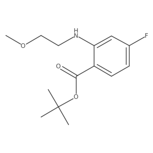 Tert-butyl 2-(2-methoxyethylamino)-4-fluorobenzoate结构式