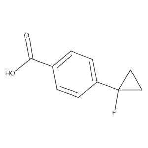 4-(1-Fluorocyclopropyl)benzoic acid Structure