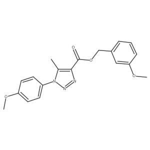 3-methoxybenzyl 1-(4-methoxyphenyl)-5-methyl-1H-1,2,3-triazole-4-carboxylate Structure