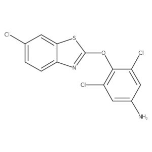 3,5-Dichloro-4-(6-chloro-benzothiazol-2-yloxy)-phenylamine Structure