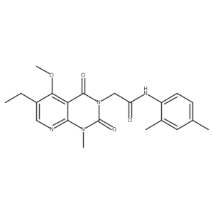 N-(2,4-dimethylphenyl)-2-(6-ethyl-5-methoxy-1-methyl-2,4-dioxo-1,2-dihydropyrido[2,3-d]pyrimidin-3(4H)-yl)acetamide Structure