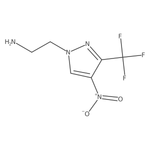 2-[4-Nitro-3-(trifluoromethyl)-1H-pyrazol-1-YL]ethanamine结构式