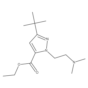 ethyl 3-tert-butyl-1-(2-(dimethylamino)ethyl)-1H-pyrazole-5-carboxylate Structure