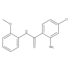 2-Amino-4-chloro-N-(2-methoxyphenyl)benzamide结构式