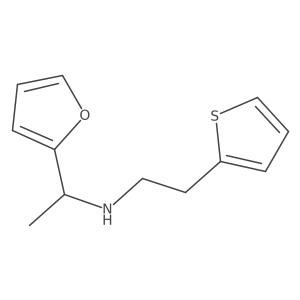 [1-(Furan-2-YL)ethyl][2-(thiophen-2-YL)ethyl]amine结构式