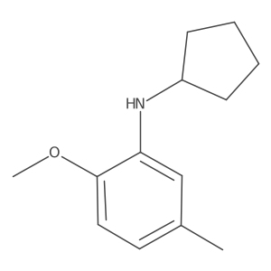 N-cyclopentyl-2-methoxy-5-methylaniline结构式