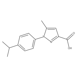 1-(4-Isopropyl-phenyl)-5-methyl-1H-pyrazole-3-carboxylic acid Structure