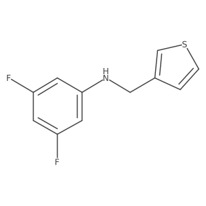 3,5-difluoro-N-(thiophen-3-ylmethyl)aniline Structure