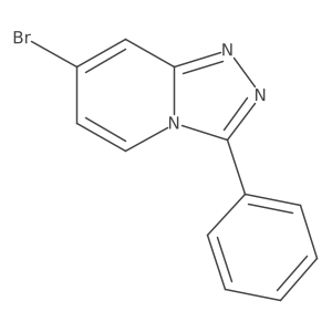 7-Bromo-3-phenyl-[1,2,4]triazolo[4,3-a]pyridine结构式
