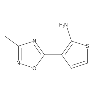 3-(3-Methyl-1,2,4-oxadiazol-5-yl)thiophen-2-amine结构式
