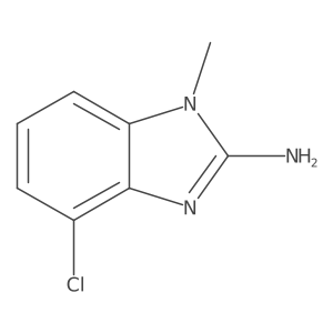 4-chloro-1-methyl-1H-1,3-benzodiazol-2-amine Structure