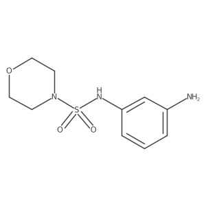 N-(3-aminophenyl)morpholine-4-sulfonamide结构式