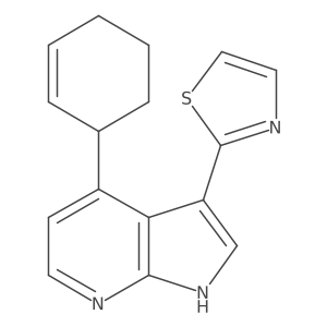 2-(4-cyclohex-2-en-1-yl-1H-pyrrolo[2,3-b]pyridin-3-yl)-1,3-thiazole Structure