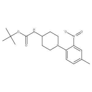 Tert-butyl 1-(4-methyl-2-nitro phenyl)piperidin-4-ylcarbamate Structure