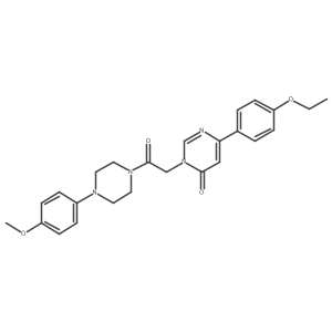 6-(4-Ethoxyphenyl)-3-{2-[4-(4-methoxyphenyl)piperazin-1-yl]-2-oxoethyl}-3,4-dihydropyrimidin-4-one Structure