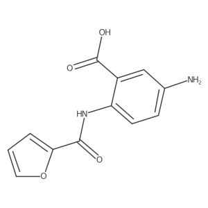 5-Amino-2-(furan-2-carbonylamino)benzoic acid结构式