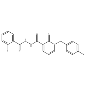 N'-(2-fluorobenzoyl)-1-(4-fluorobenzyl)-2-oxo-1,2-dihydropyridine-3-carbohydrazide Structure