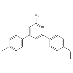 4-(4-Methoxyphenyl)-6-(4-methylphenyl)pyrimidin-2-amine结构式