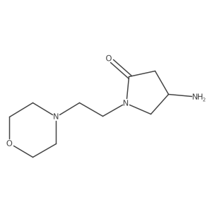 4-Amino-1-[2-(morpholin-4-yl)ethyl]pyrrolidin-2-one结构式