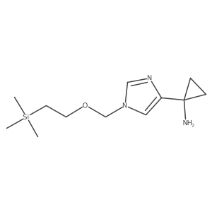 1-[1-(2-trimethylsilanyl-ethoxymethyl)-1H-imidazol-4-yl]-cyclopropylamine Structure