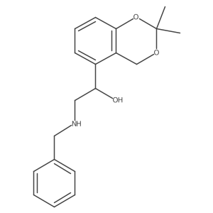 (I+/-R)-2,2-Dimethyl-I+/--[[(phenylmethyl)amino]methyl]-4H-1,3-benzodioxin-5-methanol结构式