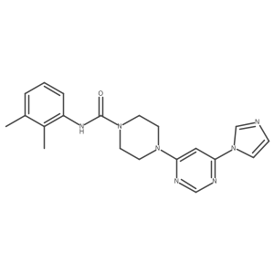 4-(6-(1H-imidazol-1-yl)pyrimidin-4-yl)-N-(2,3-dimethylphenyl)piperazine-1-carboxamide Structure