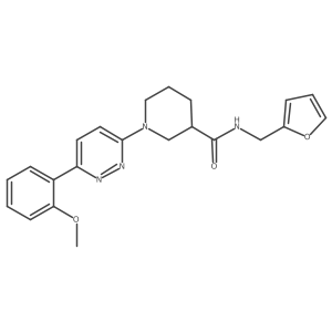 N-(furan-2-ylmethyl)-1-(6-(2-methoxyphenyl)pyridazin-3-yl)piperidine-3-carboxamide结构式