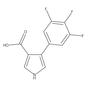 4-(3,4,5-trifluorophenyl)-1H-pyrrole-3-carboxylic acid Structure