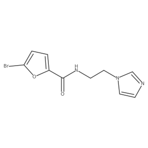 n-(2-(1h-Imidazol-1-yl)ethyl)-5-bromofuran-2-carboxamide结构式